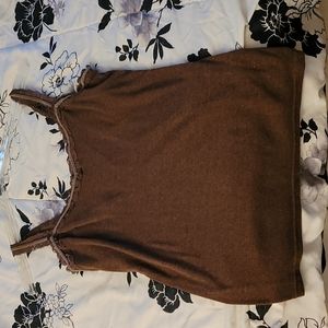 Brown dress tank too